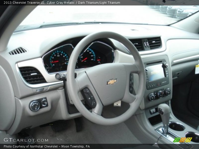 Cyber Gray Metallic / Dark Titanium/Light Titanium 2013 Chevrolet Traverse LS