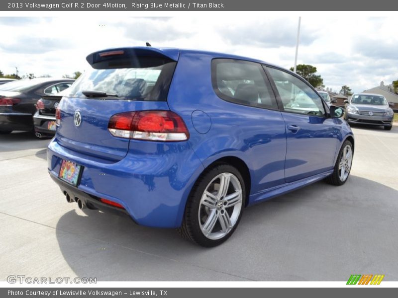 Rising Blue Metallic / Titan Black 2013 Volkswagen Golf R 2 Door 4Motion