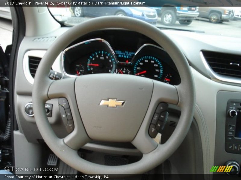 Cyber Gray Metallic / Dark Titanium/Light Titanium 2013 Chevrolet Traverse LS