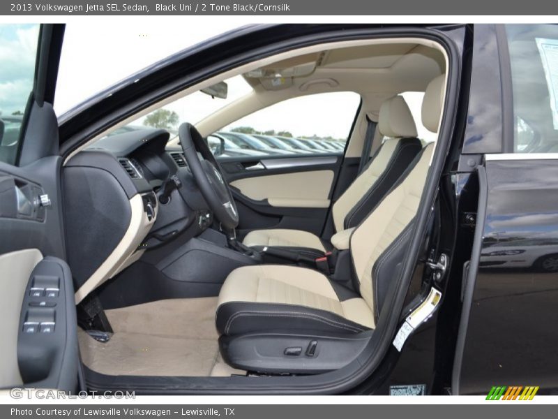  2013 Jetta SEL Sedan 2 Tone Black/Cornsilk Interior