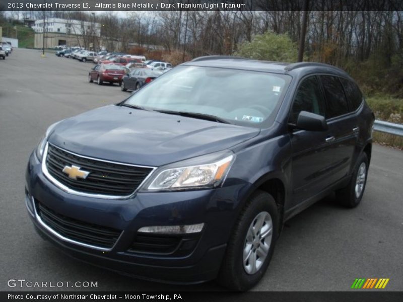 Atlantis Blue Metallic / Dark Titanium/Light Titanium 2013 Chevrolet Traverse LS