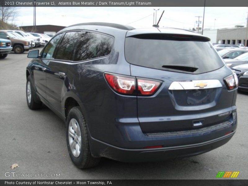 Atlantis Blue Metallic / Dark Titanium/Light Titanium 2013 Chevrolet Traverse LS