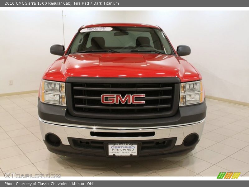 Fire Red / Dark Titanium 2010 GMC Sierra 1500 Regular Cab