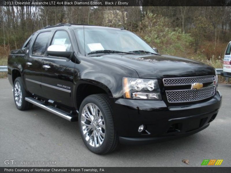 Black / Ebony 2013 Chevrolet Avalanche LTZ 4x4 Black Diamond Edition