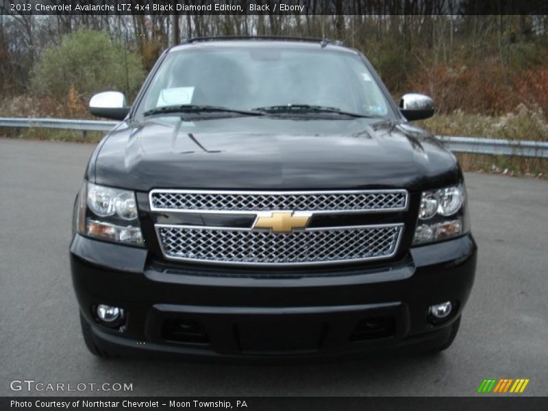 Black / Ebony 2013 Chevrolet Avalanche LTZ 4x4 Black Diamond Edition