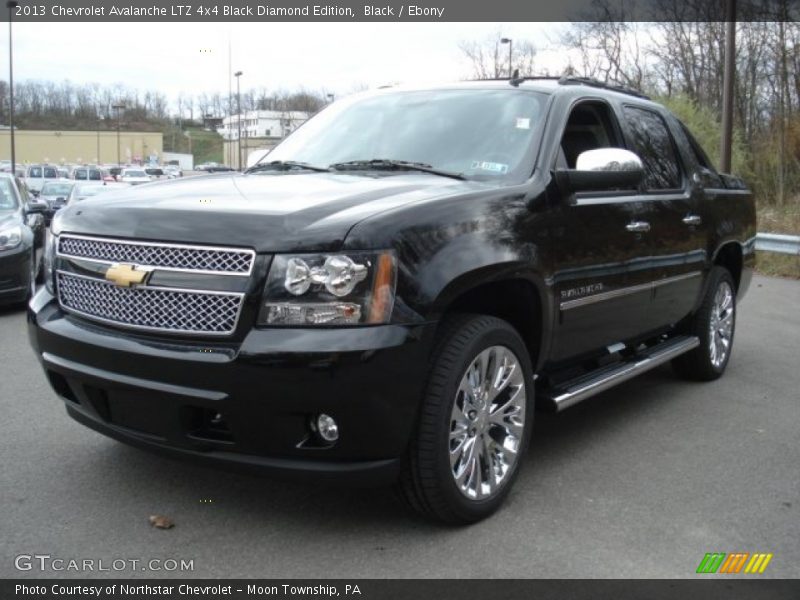 Black / Ebony 2013 Chevrolet Avalanche LTZ 4x4 Black Diamond Edition