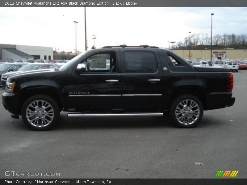 Black / Ebony 2013 Chevrolet Avalanche LTZ 4x4 Black Diamond Edition