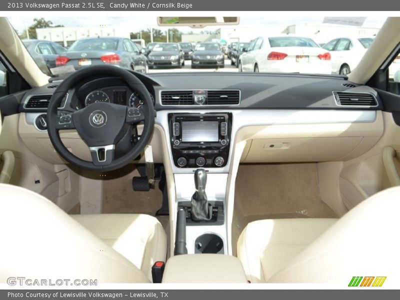 Candy White / Cornsilk Beige 2013 Volkswagen Passat 2.5L SE