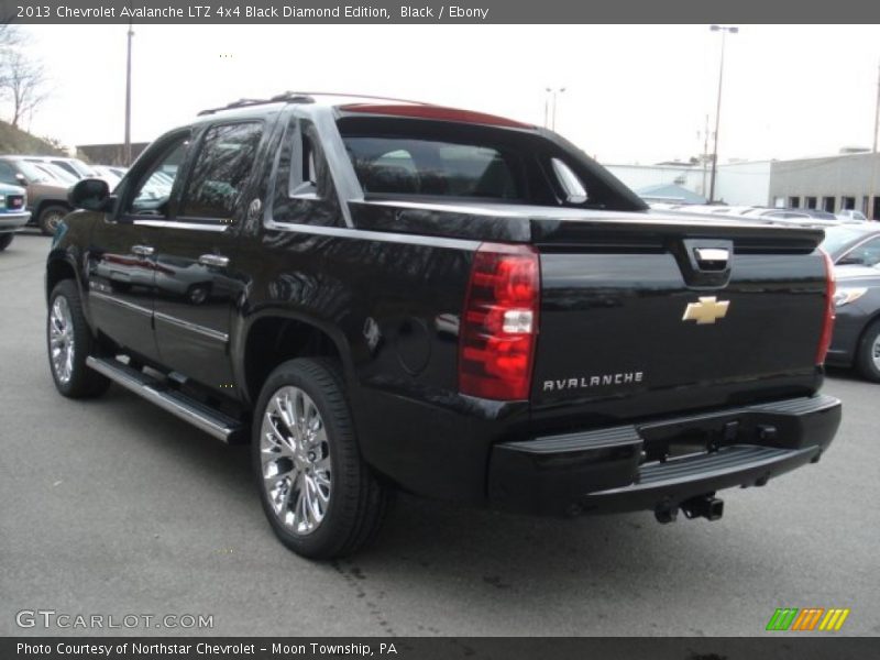 Black / Ebony 2013 Chevrolet Avalanche LTZ 4x4 Black Diamond Edition