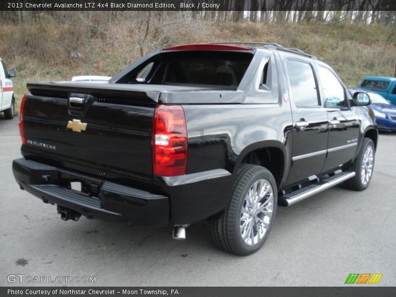 Black / Ebony 2013 Chevrolet Avalanche LTZ 4x4 Black Diamond Edition