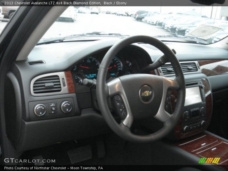 Black / Ebony 2013 Chevrolet Avalanche LTZ 4x4 Black Diamond Edition
