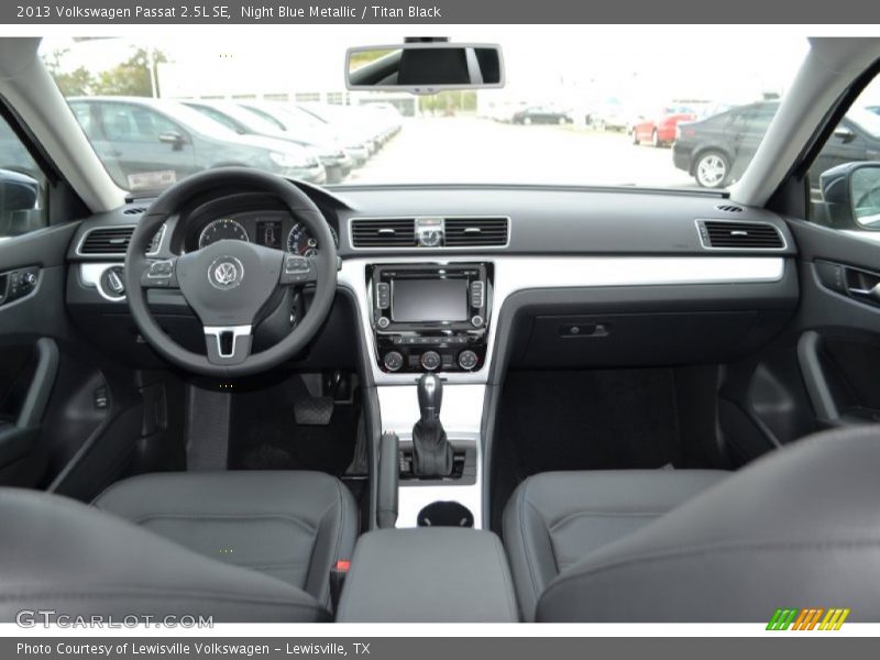 Night Blue Metallic / Titan Black 2013 Volkswagen Passat 2.5L SE