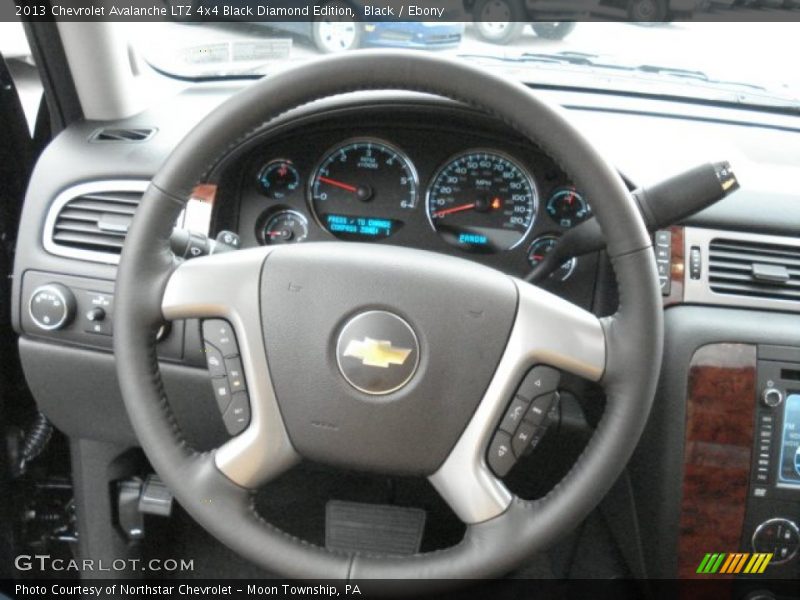 Black / Ebony 2013 Chevrolet Avalanche LTZ 4x4 Black Diamond Edition