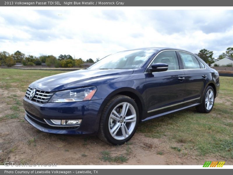 Night Blue Metallic / Moonrock Gray 2013 Volkswagen Passat TDI SEL