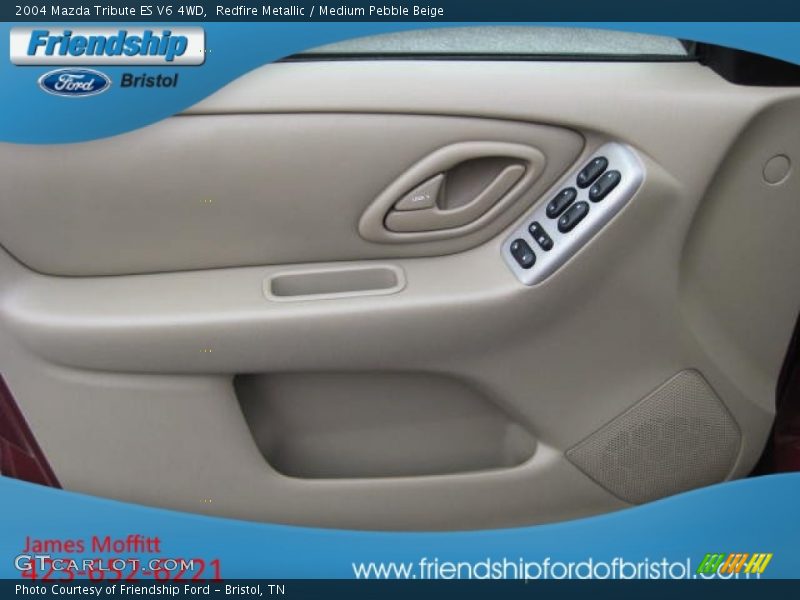 Redfire Metallic / Medium Pebble Beige 2004 Mazda Tribute ES V6 4WD
