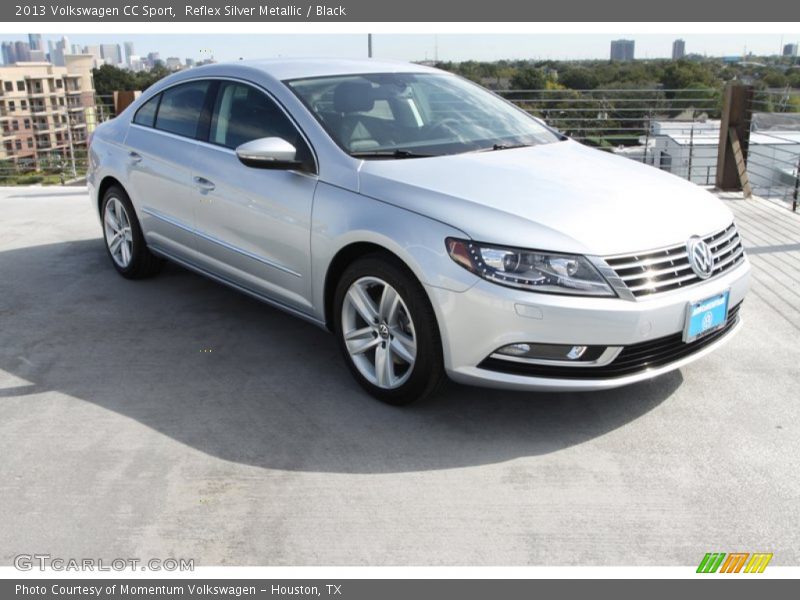 Reflex Silver Metallic / Black 2013 Volkswagen CC Sport
