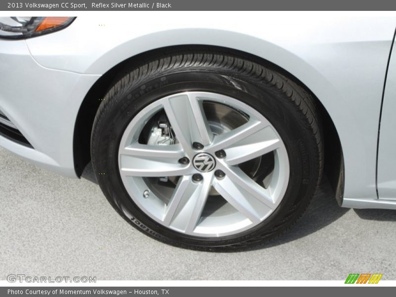 Reflex Silver Metallic / Black 2013 Volkswagen CC Sport