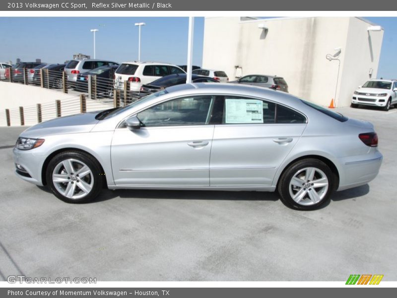 Reflex Silver Metallic / Black 2013 Volkswagen CC Sport