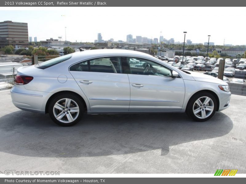 Reflex Silver Metallic / Black 2013 Volkswagen CC Sport