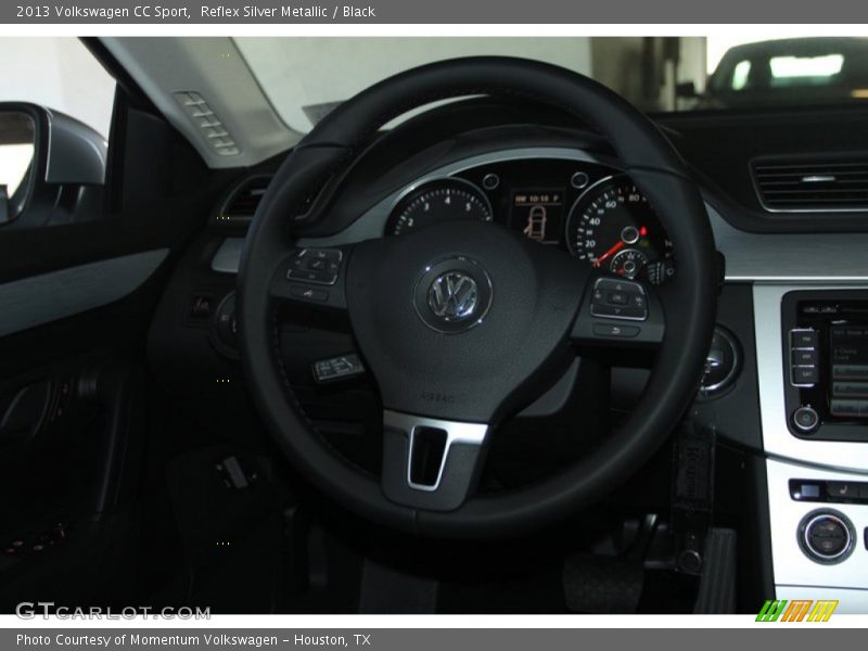 Reflex Silver Metallic / Black 2013 Volkswagen CC Sport