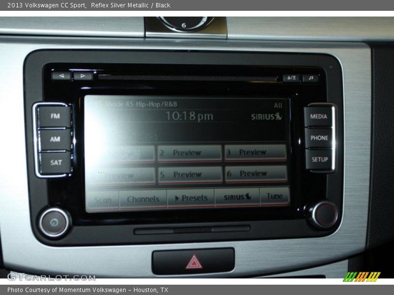Reflex Silver Metallic / Black 2013 Volkswagen CC Sport