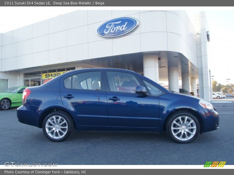  2011 SX4 Sedan LE Deep Sea Blue Metallic