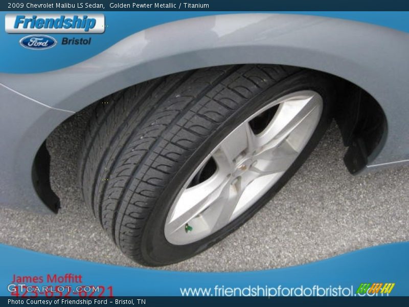 Golden Pewter Metallic / Titanium 2009 Chevrolet Malibu LS Sedan