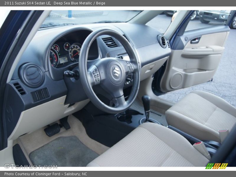 Beige Interior - 2011 SX4 Sedan LE 