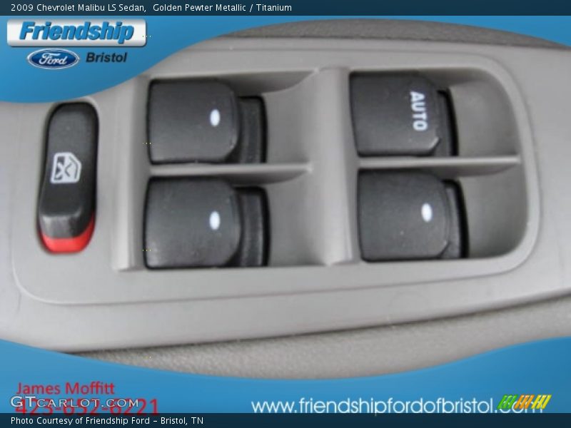 Golden Pewter Metallic / Titanium 2009 Chevrolet Malibu LS Sedan