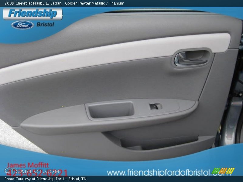 Golden Pewter Metallic / Titanium 2009 Chevrolet Malibu LS Sedan