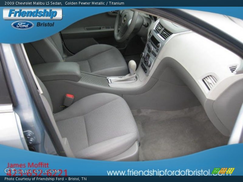 Golden Pewter Metallic / Titanium 2009 Chevrolet Malibu LS Sedan
