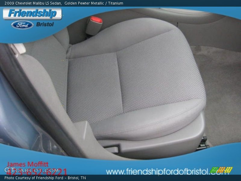 Golden Pewter Metallic / Titanium 2009 Chevrolet Malibu LS Sedan
