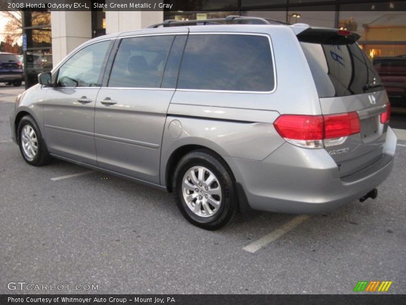 Slate Green Metallic / Gray 2008 Honda Odyssey EX-L