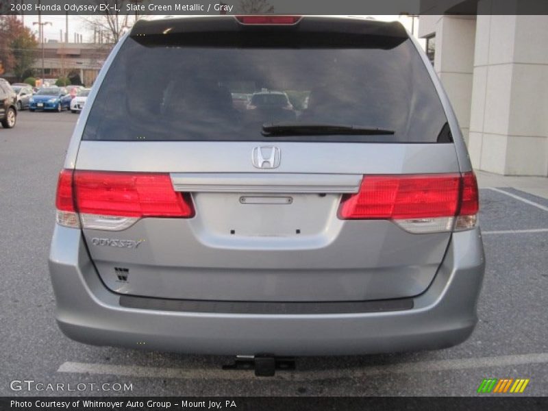 Slate Green Metallic / Gray 2008 Honda Odyssey EX-L