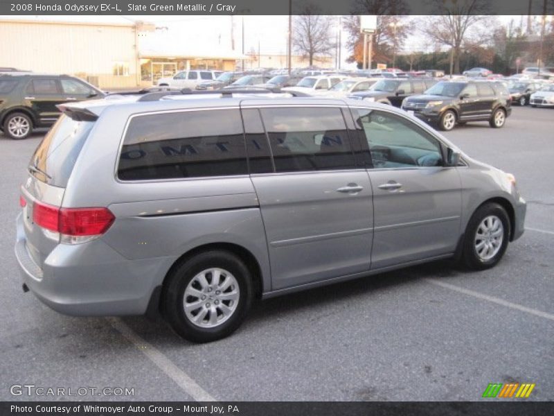 Slate Green Metallic / Gray 2008 Honda Odyssey EX-L