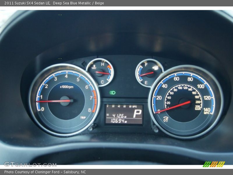  2011 SX4 Sedan LE Sedan LE Gauges