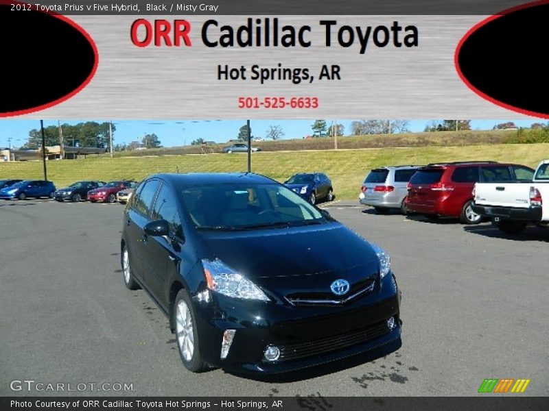 Black / Misty Gray 2012 Toyota Prius v Five Hybrid