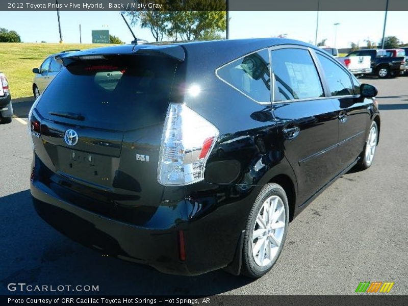 Black / Misty Gray 2012 Toyota Prius v Five Hybrid