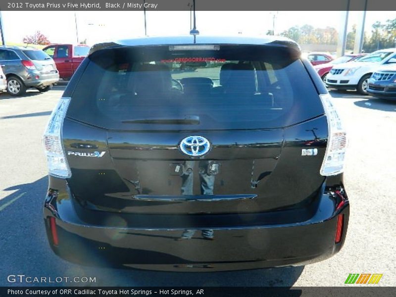 Black / Misty Gray 2012 Toyota Prius v Five Hybrid