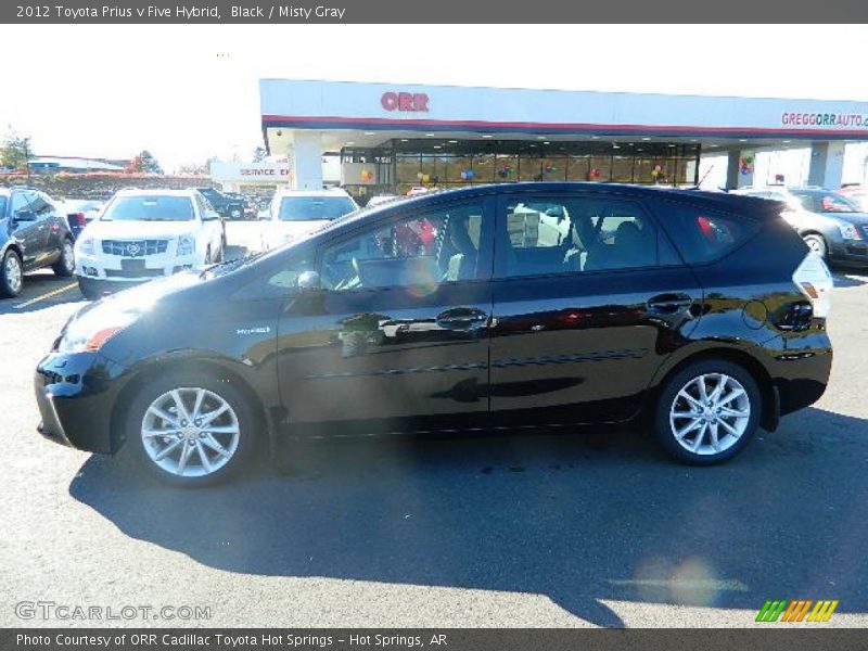 Black / Misty Gray 2012 Toyota Prius v Five Hybrid