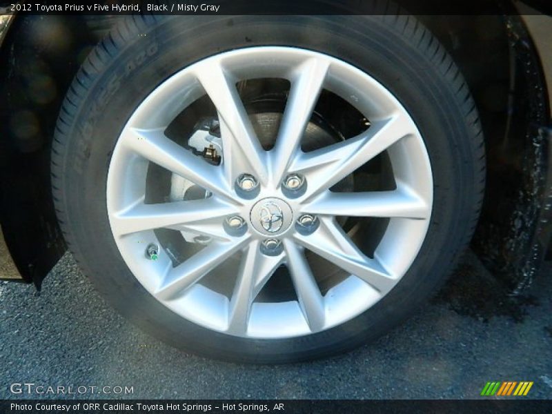 Black / Misty Gray 2012 Toyota Prius v Five Hybrid