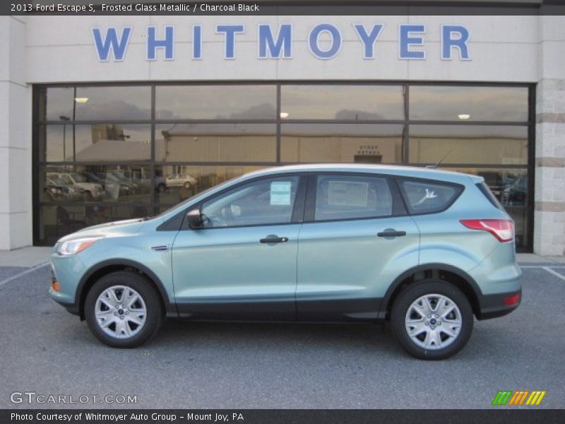 Frosted Glass Metallic / Charcoal Black 2013 Ford Escape S