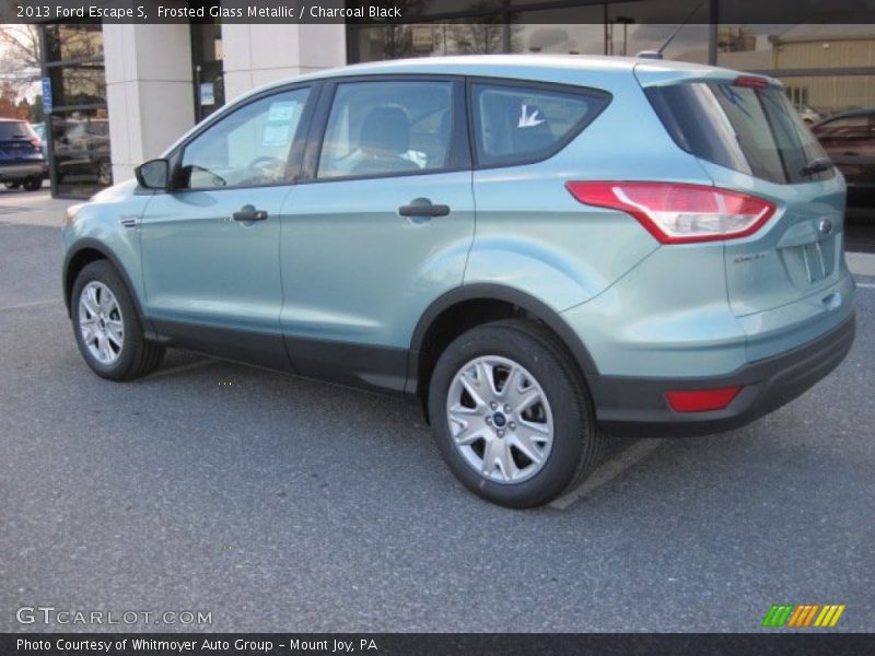 Frosted Glass Metallic / Charcoal Black 2013 Ford Escape S