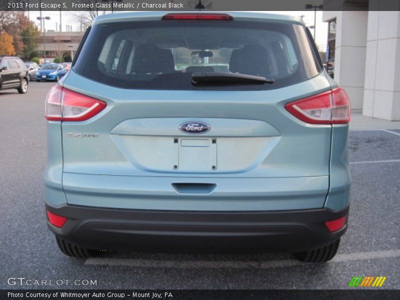 Frosted Glass Metallic / Charcoal Black 2013 Ford Escape S