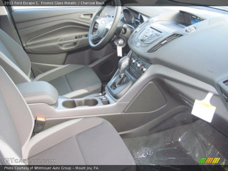 Frosted Glass Metallic / Charcoal Black 2013 Ford Escape S