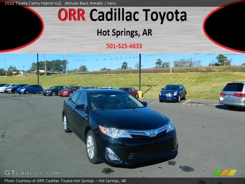 Attitude Black Metallic / Ivory 2012 Toyota Camry Hybrid XLE