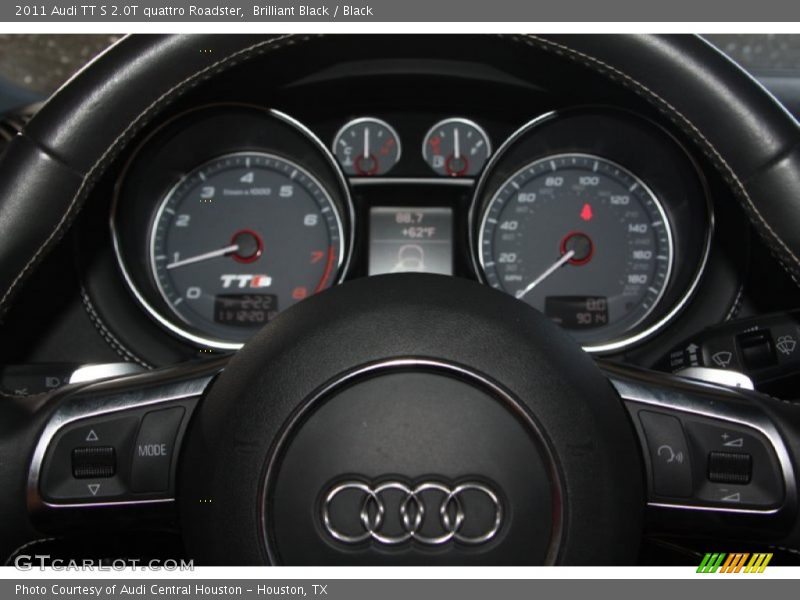 Brilliant Black / Black 2011 Audi TT S 2.0T quattro Roadster