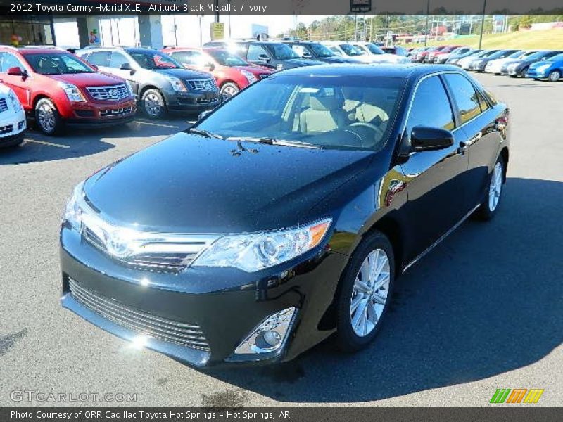 Attitude Black Metallic / Ivory 2012 Toyota Camry Hybrid XLE