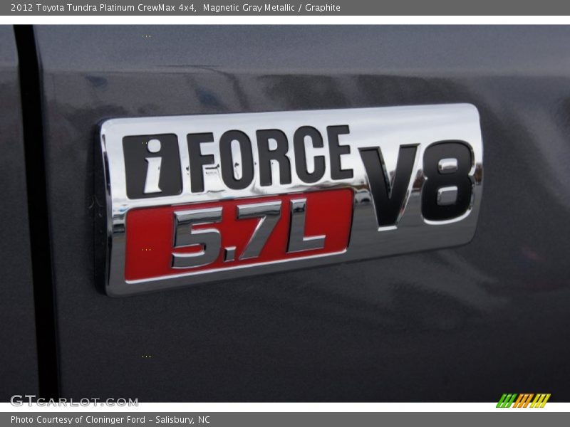 Magnetic Gray Metallic / Graphite 2012 Toyota Tundra Platinum CrewMax 4x4