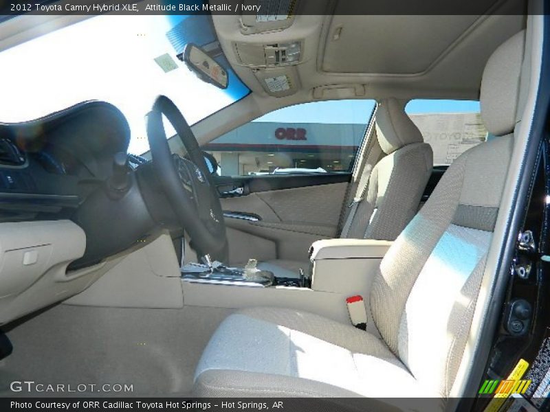 Attitude Black Metallic / Ivory 2012 Toyota Camry Hybrid XLE